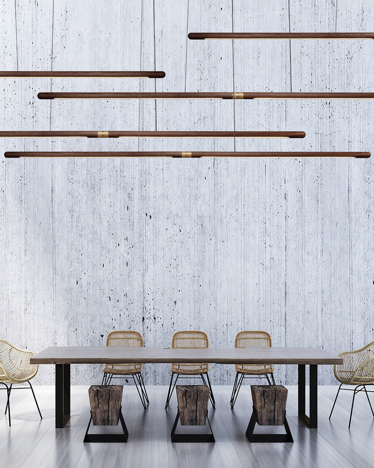 Suspension LED linéaire WOMO Walnut-WM2520