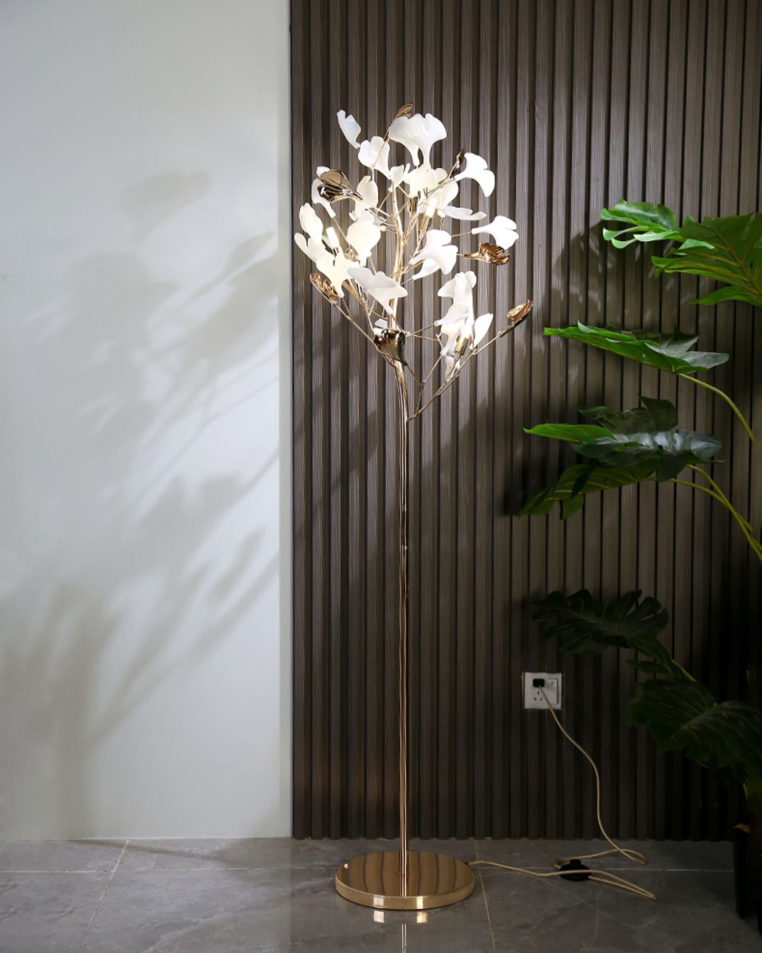 WOMO Ceramic Ginkgo Tree Floor Lamp - WM7137