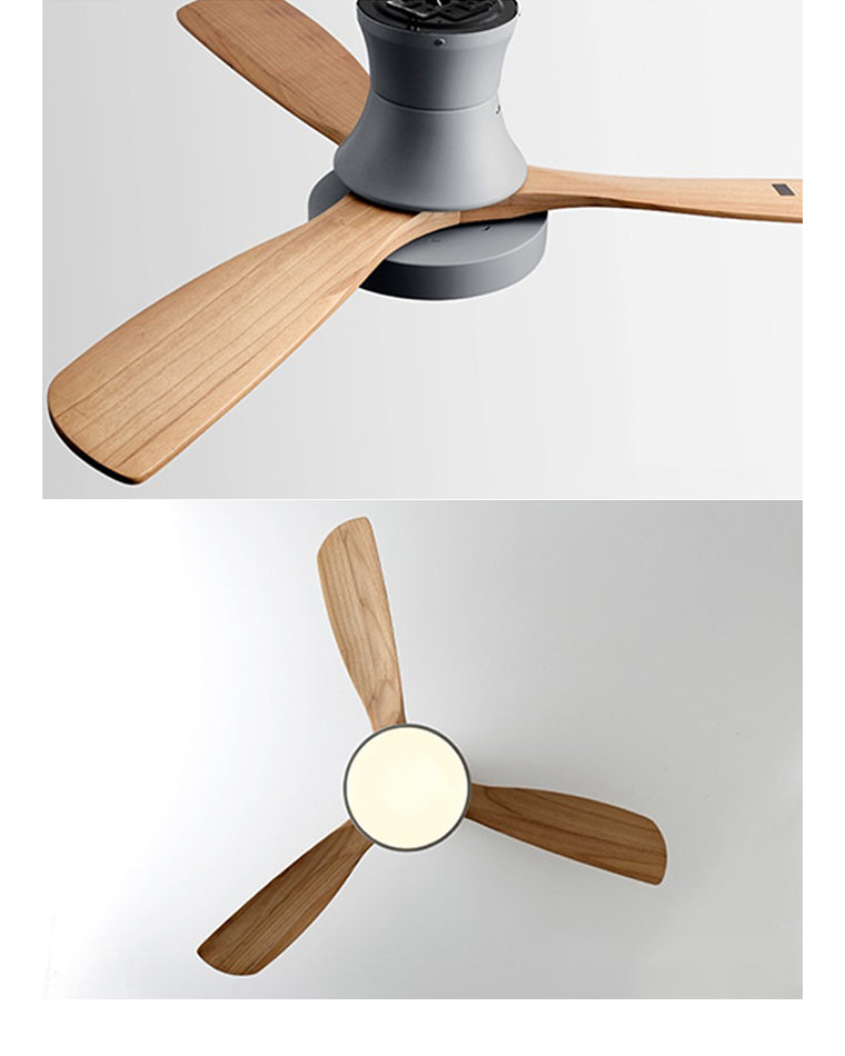 WOMO 3 Wood Blade Hugger Lampe de ventilateur de plafond-WM5120