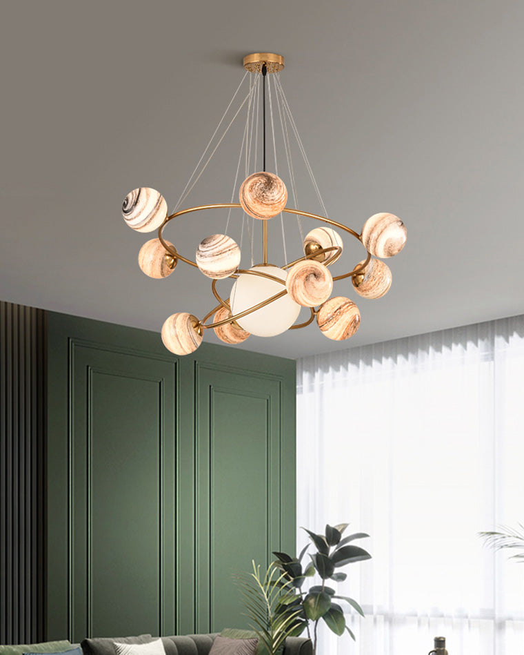 Lustre en verre WOMO Planet-WM2385