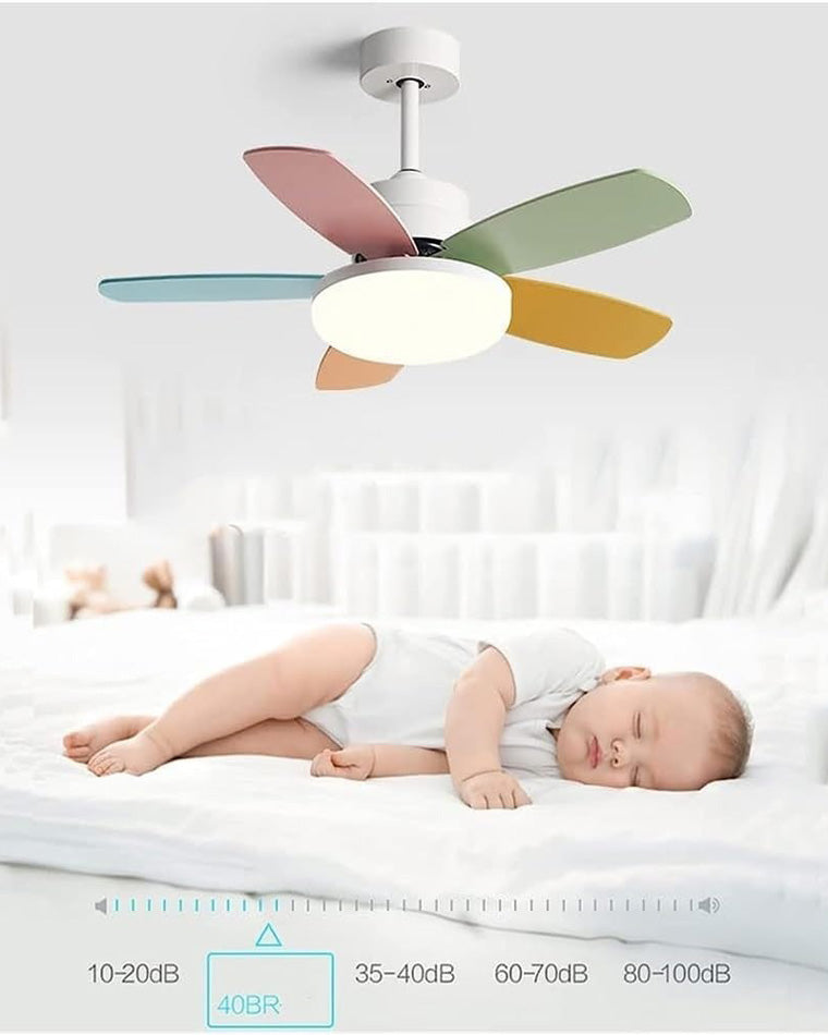 WOMO 5 Pale Scandi Lampe de ventilateur de plafond-WM5089