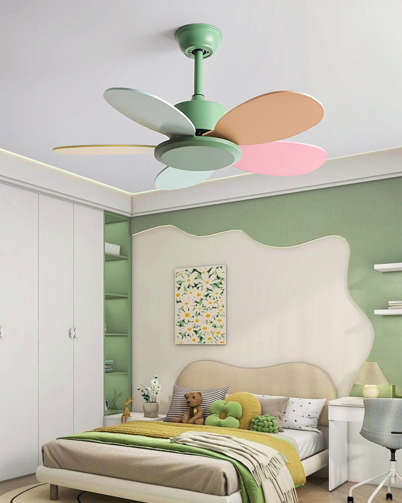 Ventilateur de plafond en bois pour enfants WOMO 36 pouces - WM5152