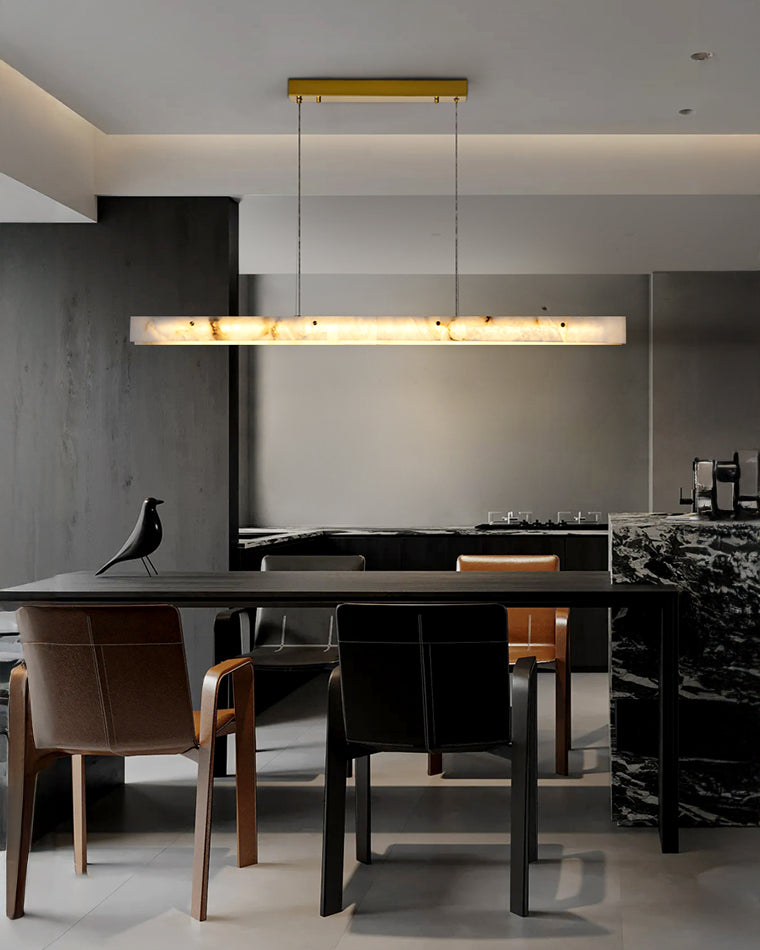 WOMO Lustre lineaire Albâtre Pour Salle à Manger-WM2833