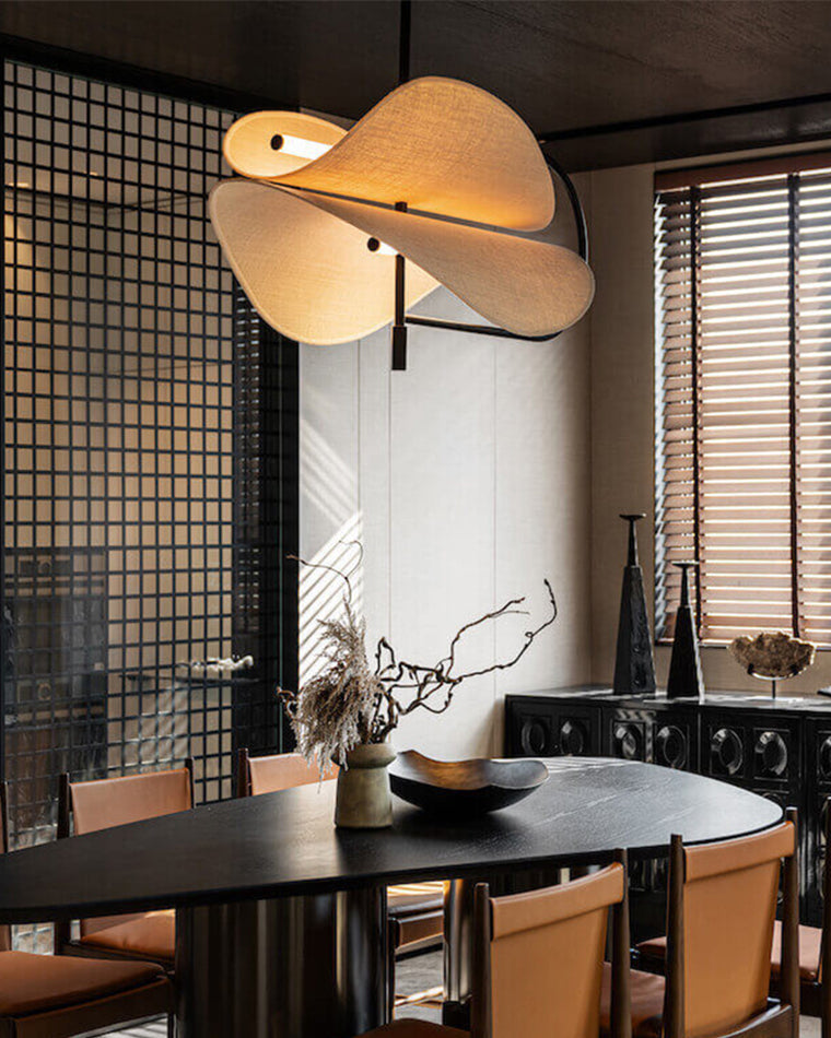 WOMO Lustre Tissu Pour Salle à Manger Japonaise-WM2817