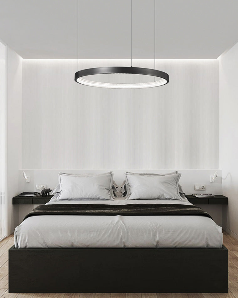 WOMO Lustre Anneaux Led Doré/Noir-WM2357