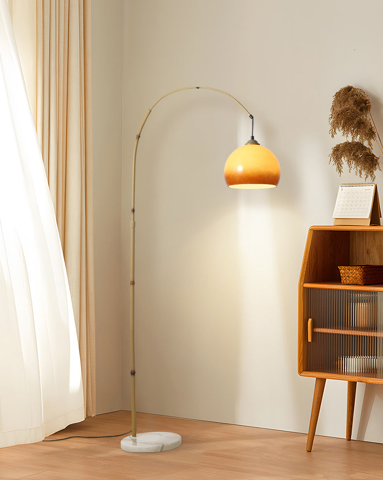 WOMO Lampe sur Pied Arc Bambou Suspendue - WM7133