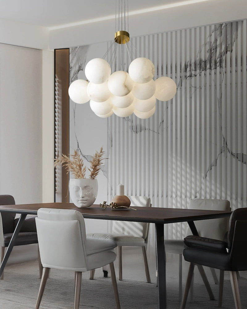 WOMO Alabaster Bubble Cluster Chandelier-WM2865