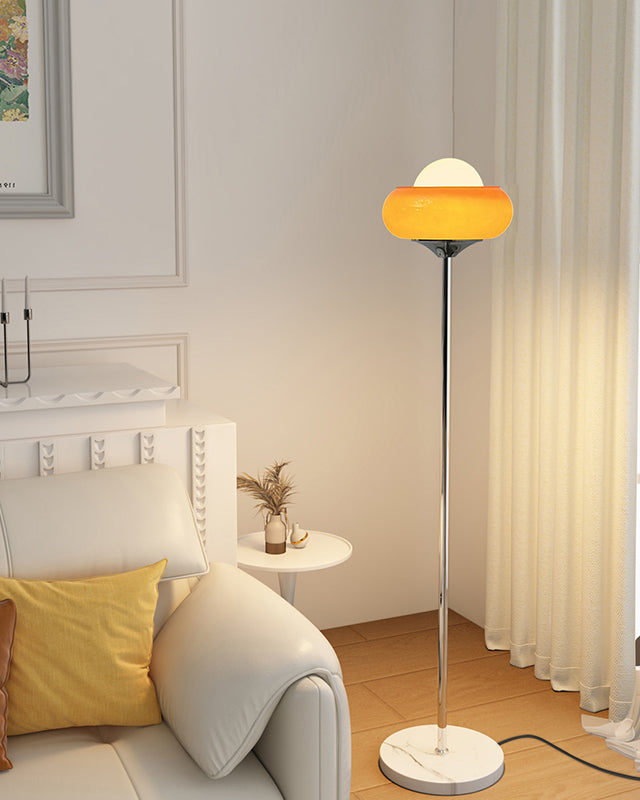 WOMO Lampe sur Pied Torchière Orange - WM7092
