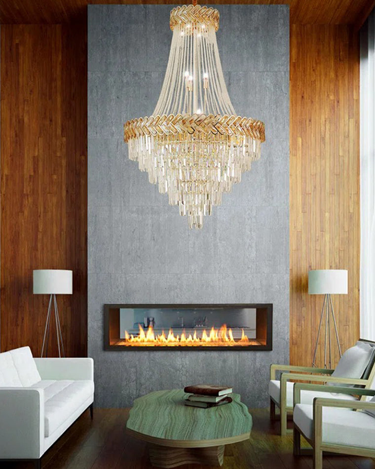 Lustre en cristal à plusieurs niveaux WOMO-WM2381