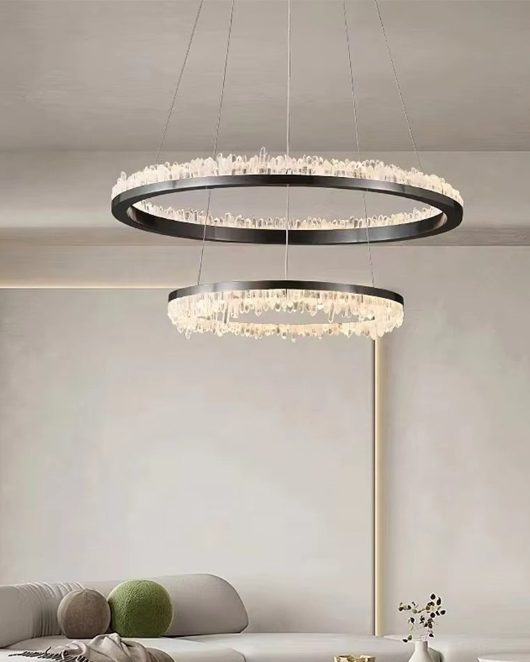 WOMO Lustre Cercle Cristal Led-WM2715