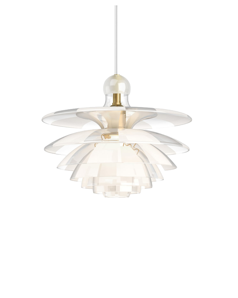 WOMO Suspension Fleur Transparent Scandinave -WM2325