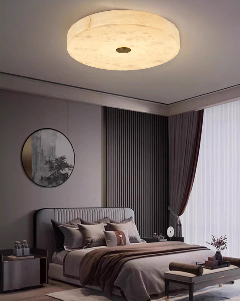 Plafonnier rond moderne en albâtre WOMO-WM1118