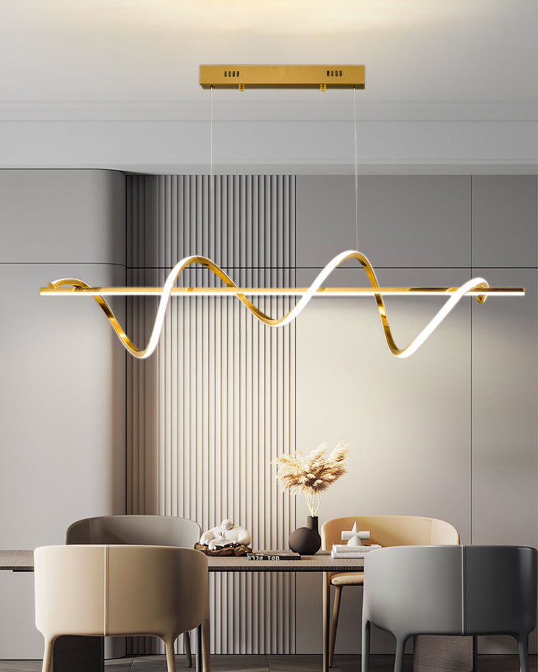 WOMO Lustre Lineaire Doré Salle à Manger-WM2723
