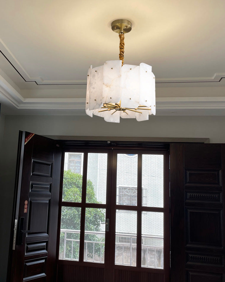 Lustre rond en albâtre WOMO-WM2391
