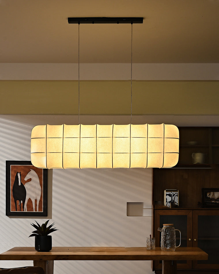 Lustre rectangulaire en tissu WOMO-WM2957