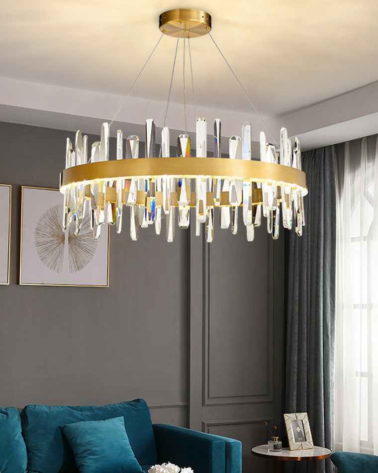 WOMO Lustre Luxe Rond Cristal-WM2485a