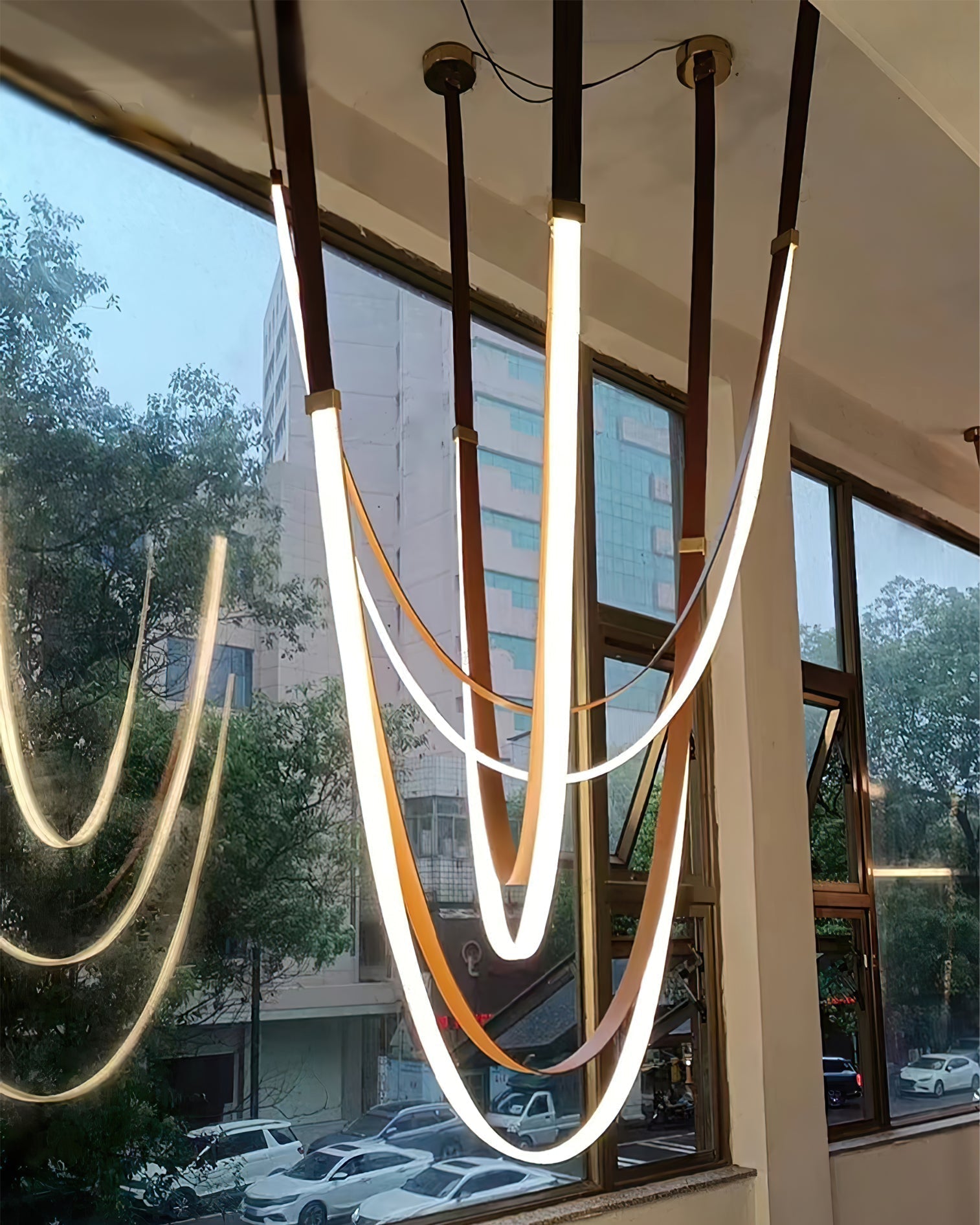 WOMO Lustre Simili-Cuir Led Décorative-WM2908