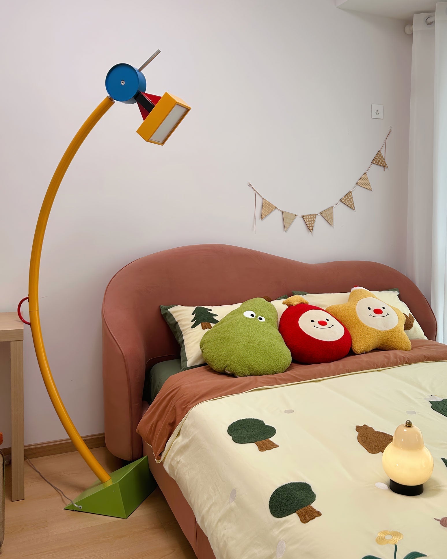 WOMO Lampe sur Pied Arc Multicolore - WM7104