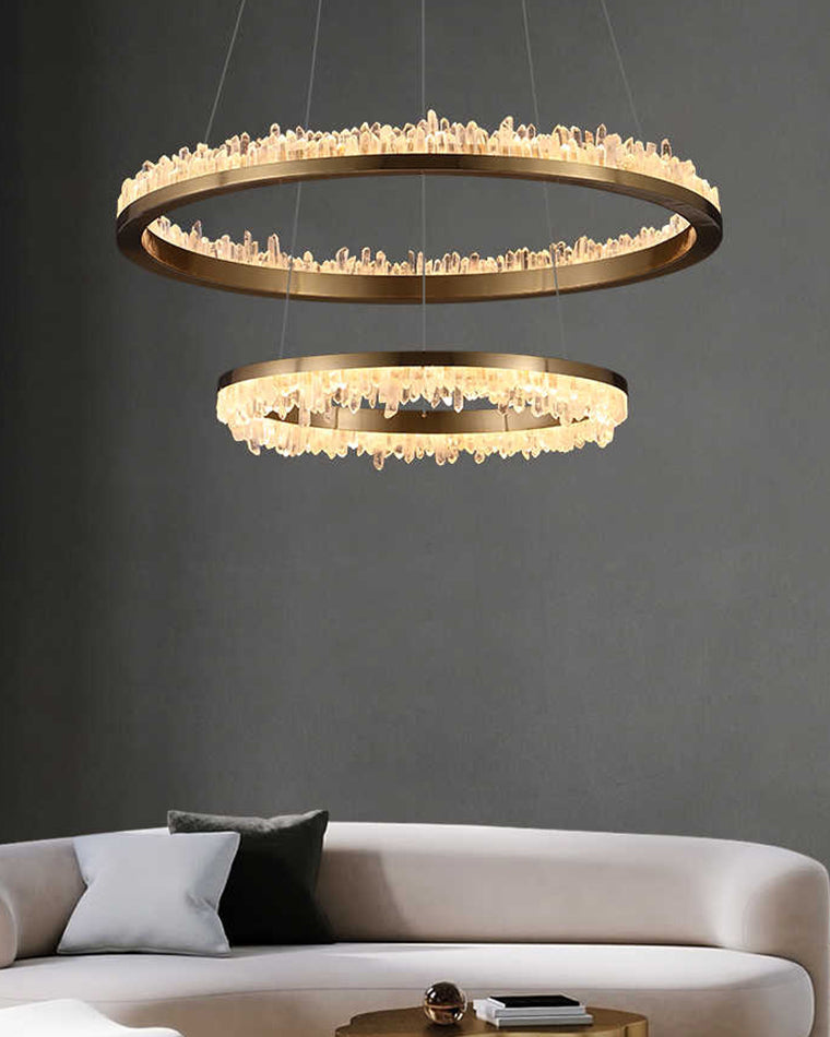 WOMO Lustre Cercle Cristal Led-WM2715