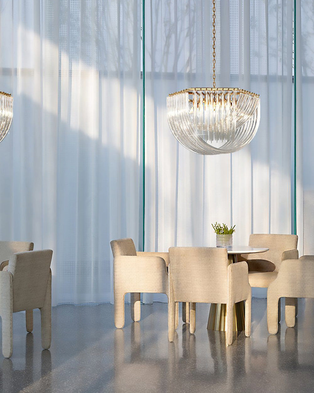 Lustre en verre à ruban WOMO-WM2590