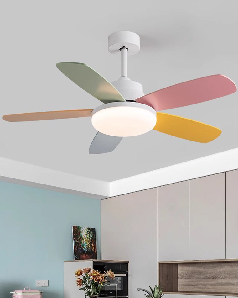 WOMO 5 Pale Scandi Lampe de ventilateur de plafond-WM5089