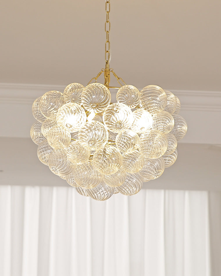 WOMO Lustre Grappe Bulles de Verre Transparent-WM2180