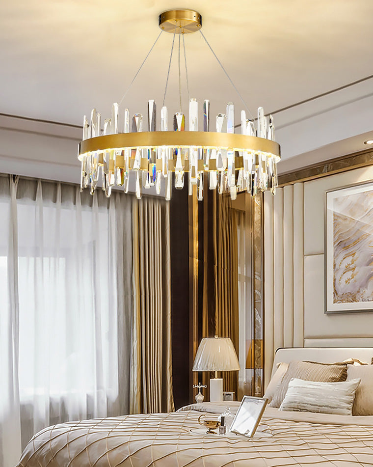 WOMO Lustre Luxe Rond Cristal-WM2485a