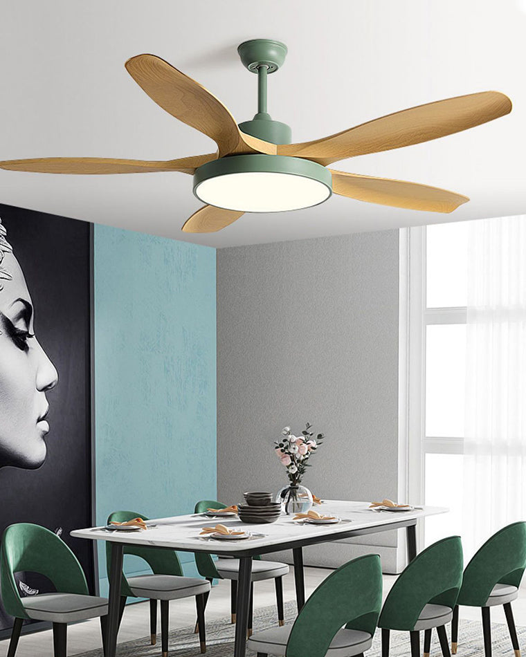 Lampe de ventilateur de plafond moderne WOMO 5 pales-WM5129