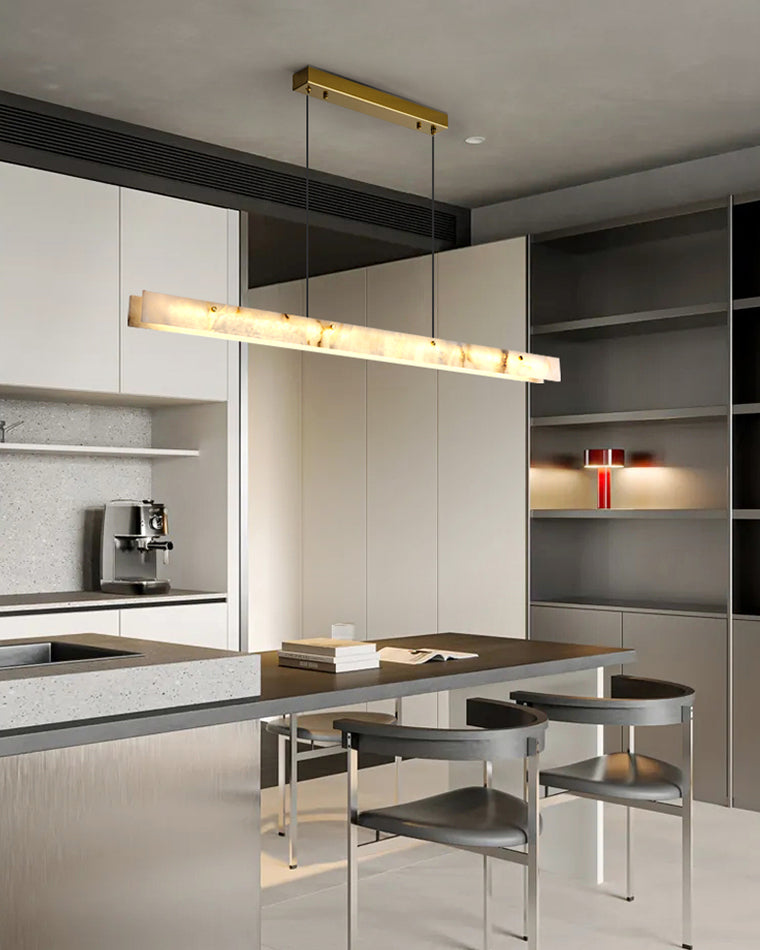 WOMO Lustre lineaire Albâtre Pour Salle à Manger-WM2833