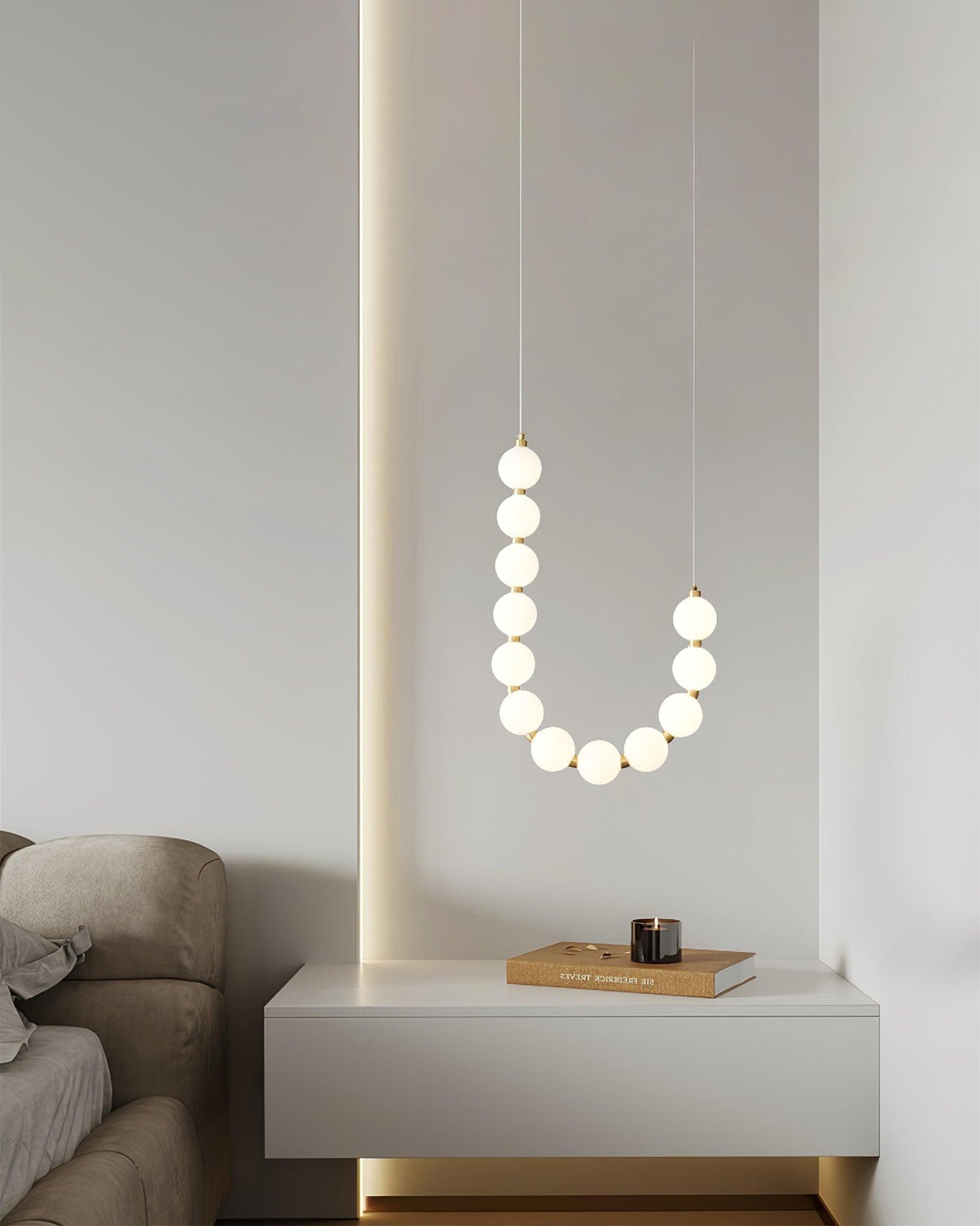 WOMO Lustre Collier de Perles Design-WM2102b