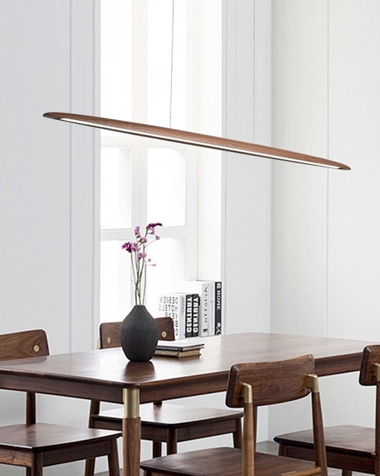Suspension LED linéaire en bois WOMO-WM2523