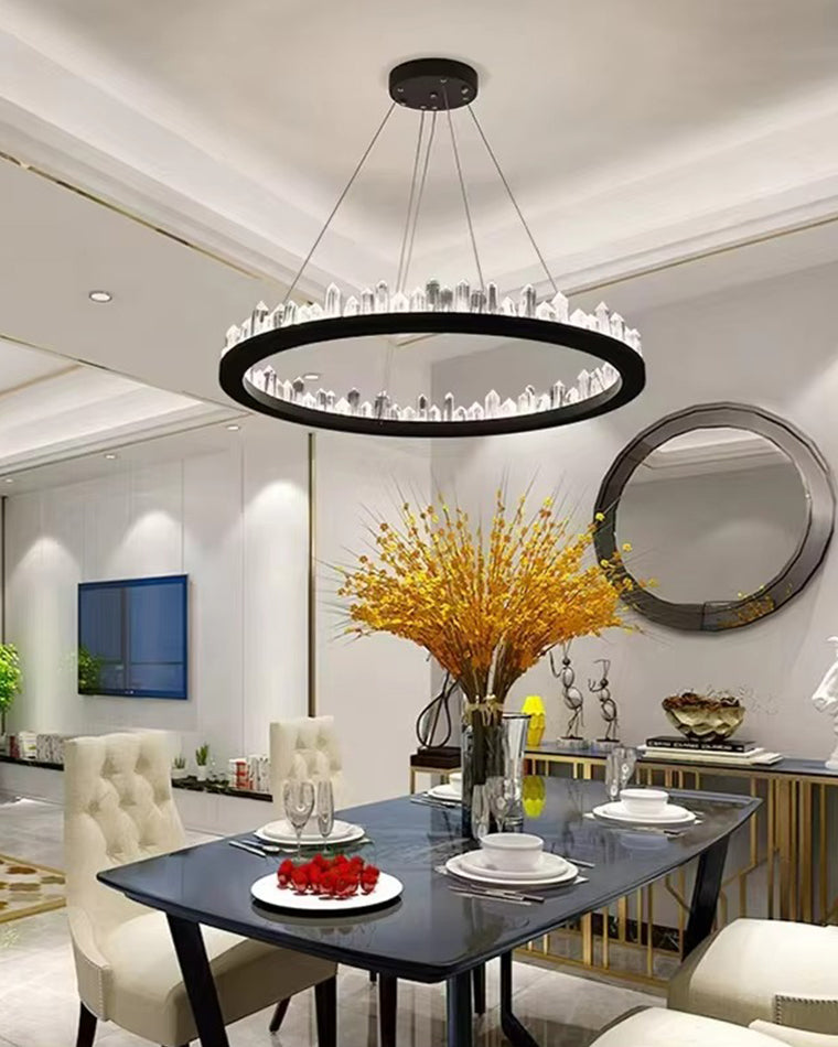 WOMO Lustre Cercle Cristal Led-WM2715