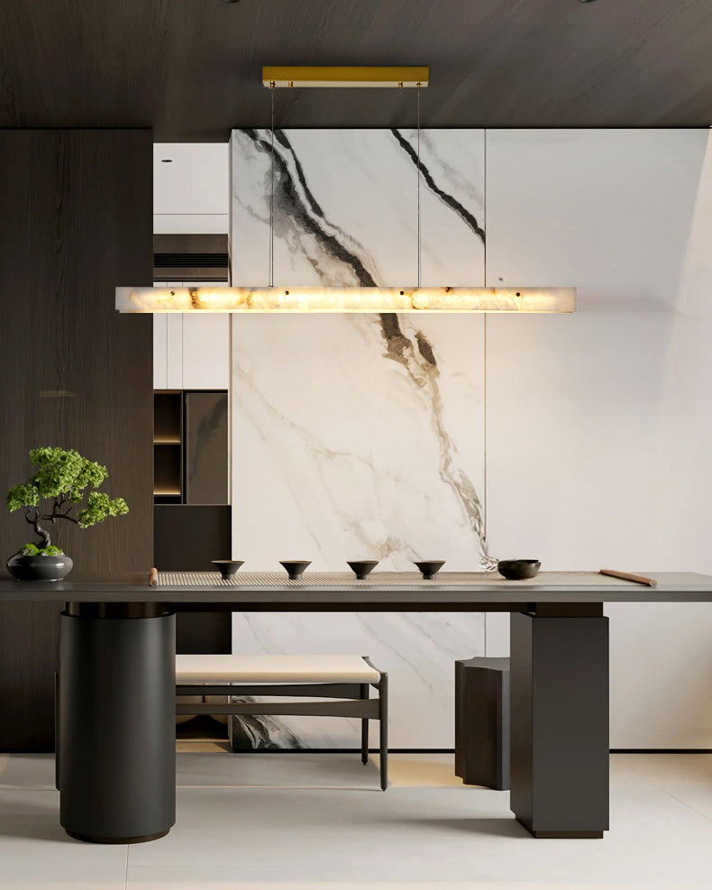 WOMO Lustre lineaire Albâtre Pour Salle à Manger-WM2833