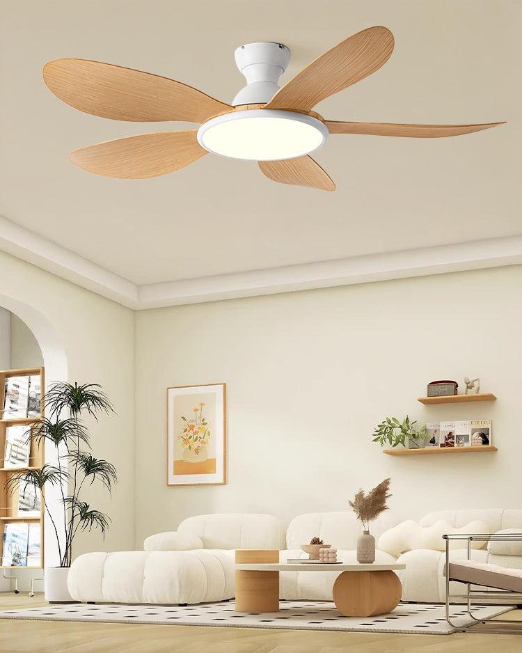 Ventilateur de plafond à profil bas WOMO avec lumière vive  - WM5153