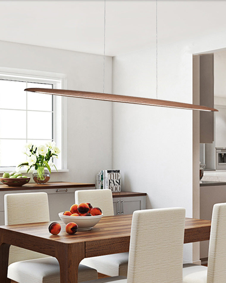 Suspension LED linéaire en bois WOMO-WM2523