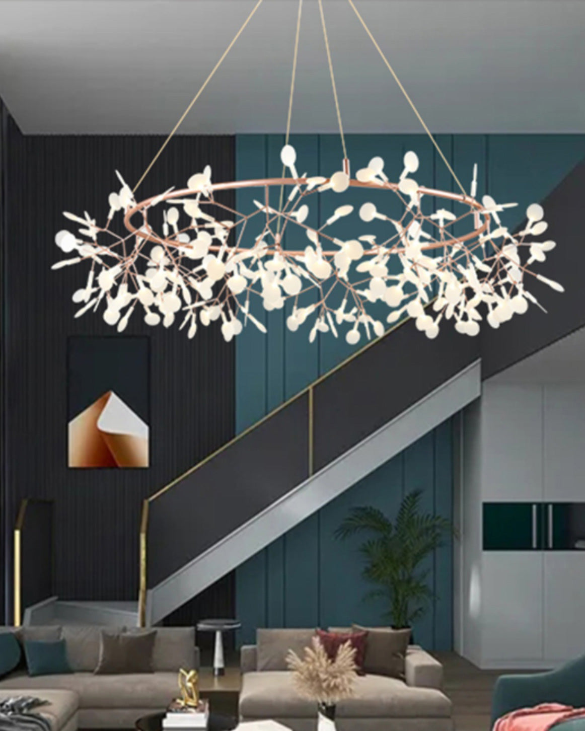 WOMO Lustre Rond Branche Led-WM2435
