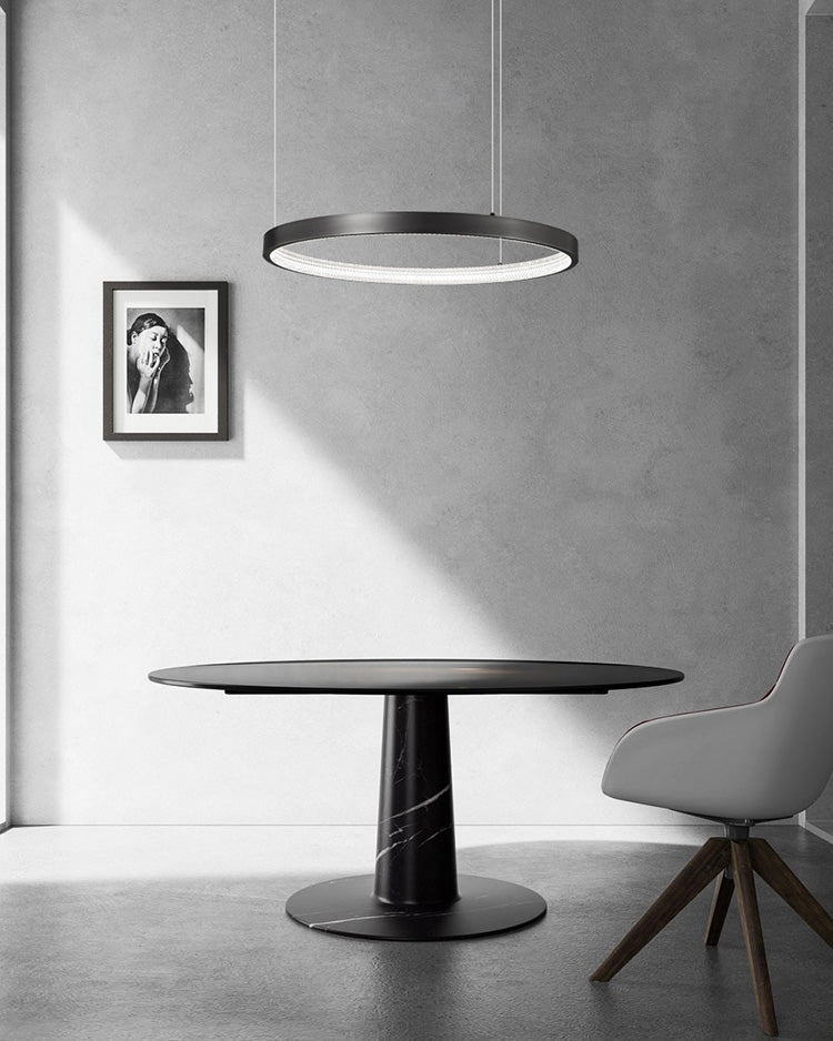 WOMO Lustre Anneaux Led Doré/Noir-WM2357