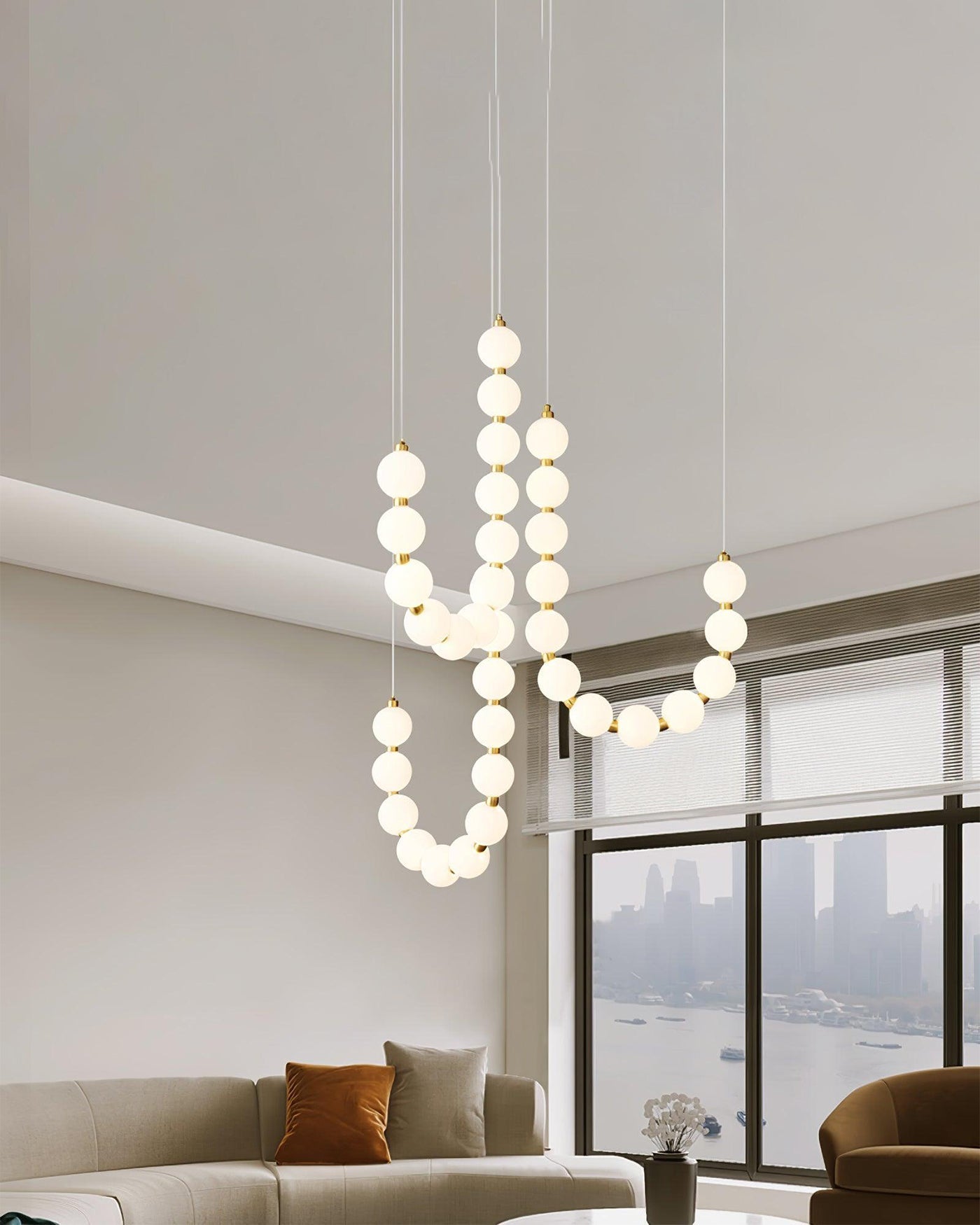 WOMO Lustre Collier de Perles Design-WM2102e