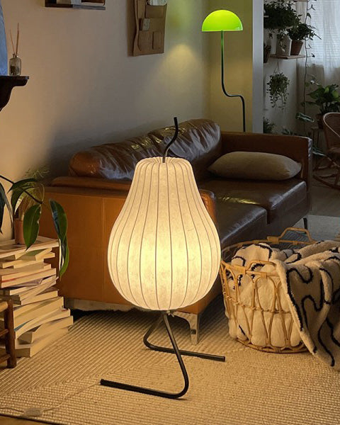 WOMO Lampe sur Pied Lanterne Poire en Soie - WM7126