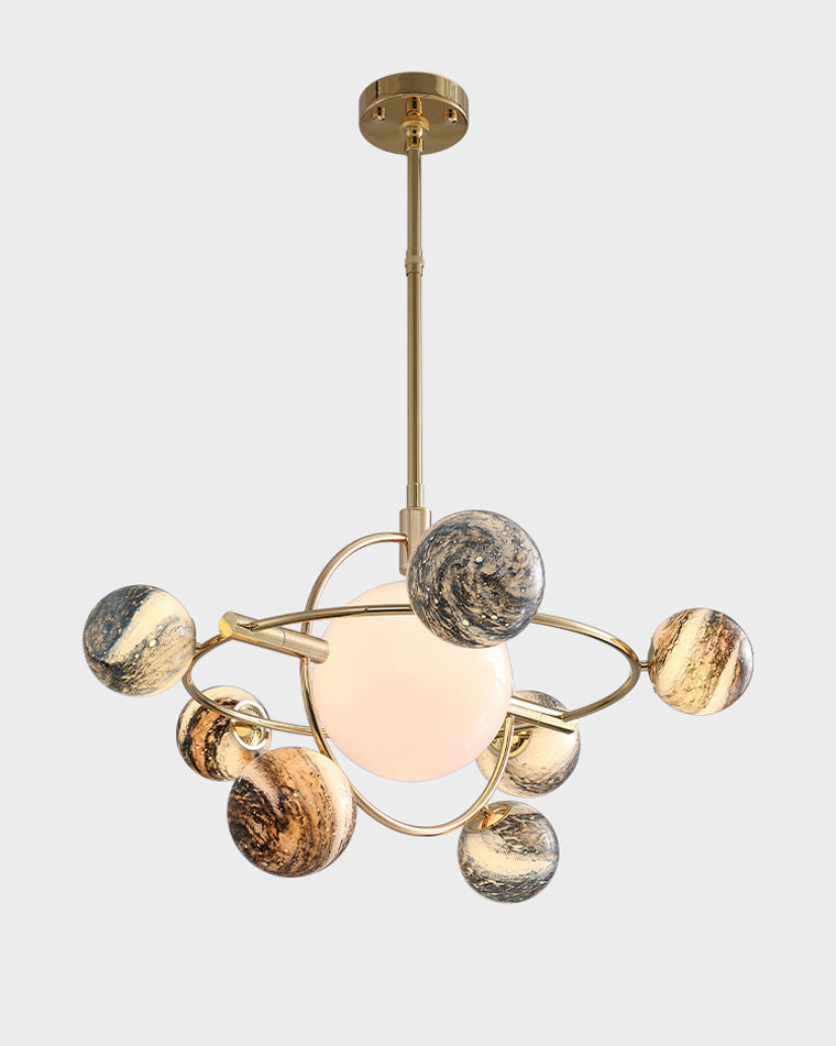 Lustre en verre WOMO Planet-WM2385