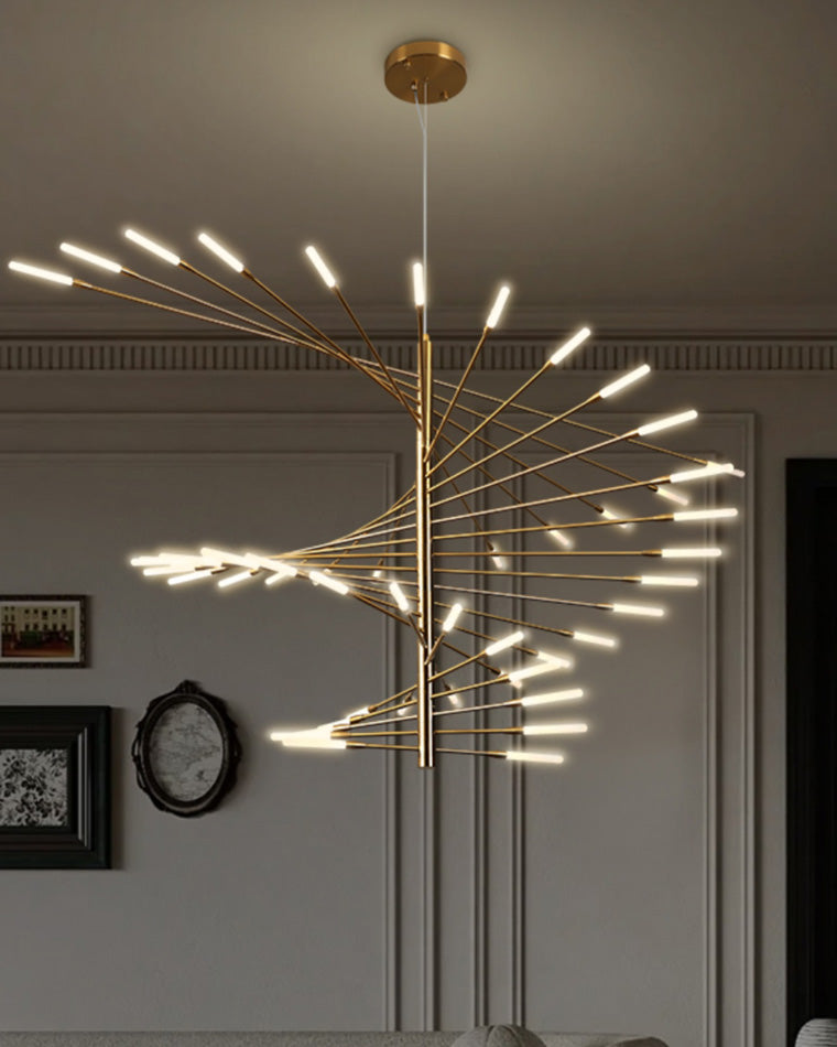WOMO Multiple Spiral Modern Living Room Chandelier-WM2408