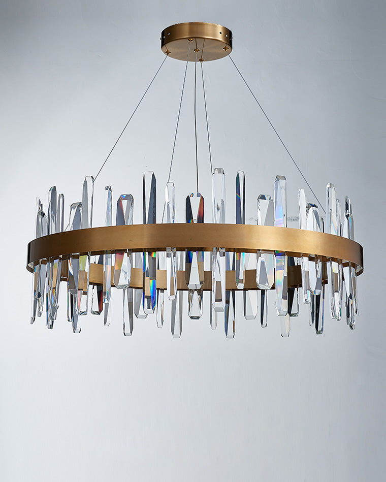 WOMO Lustre Luxe Rond Cristal-WM2485a