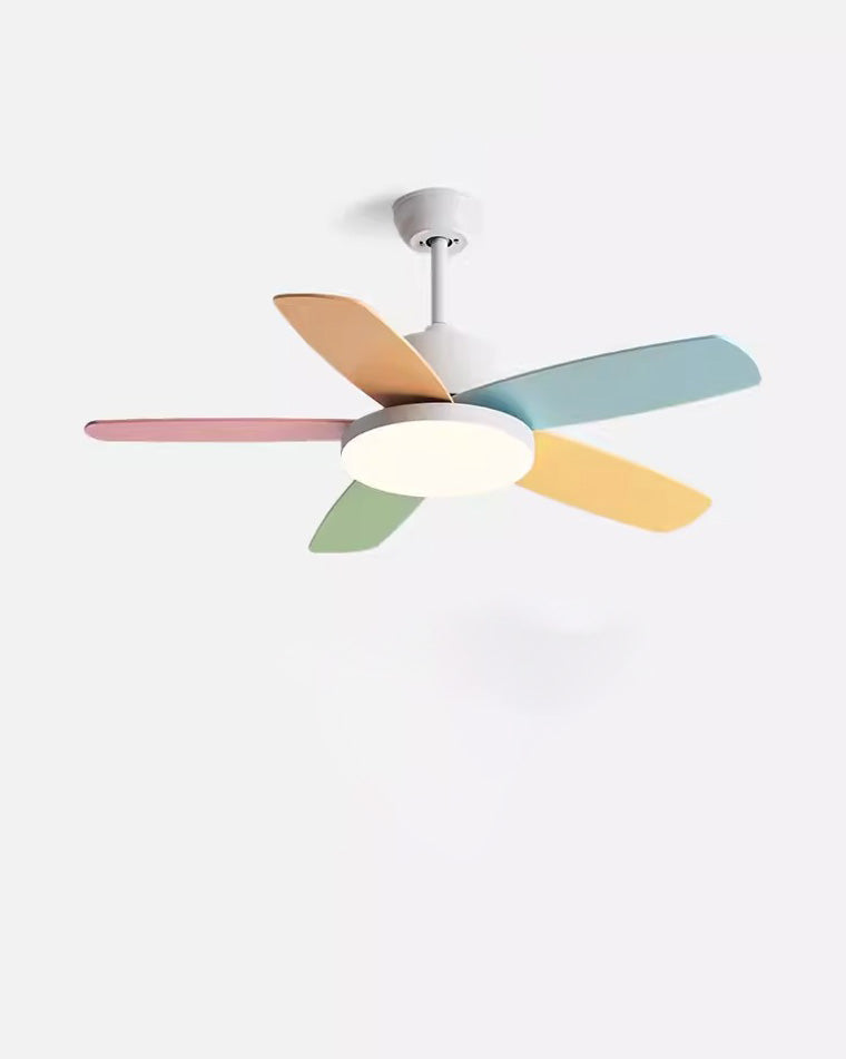 WOMO 5 Pale Scandi Lampe de ventilateur de plafond-WM5089
