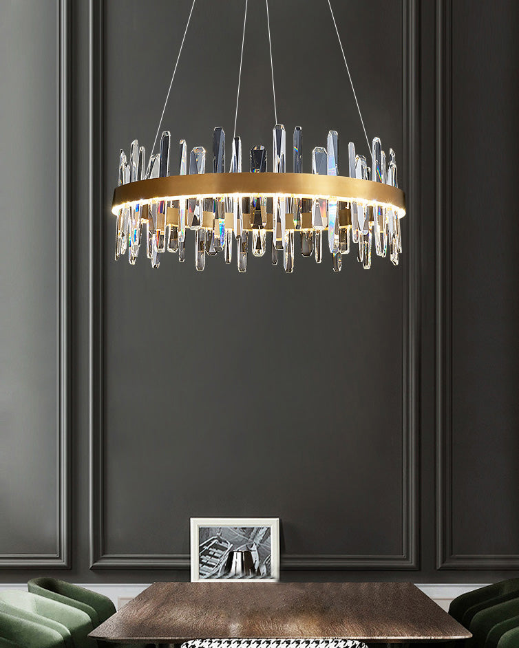 WOMO Lustre Luxe Rond Cristal-WM2485a