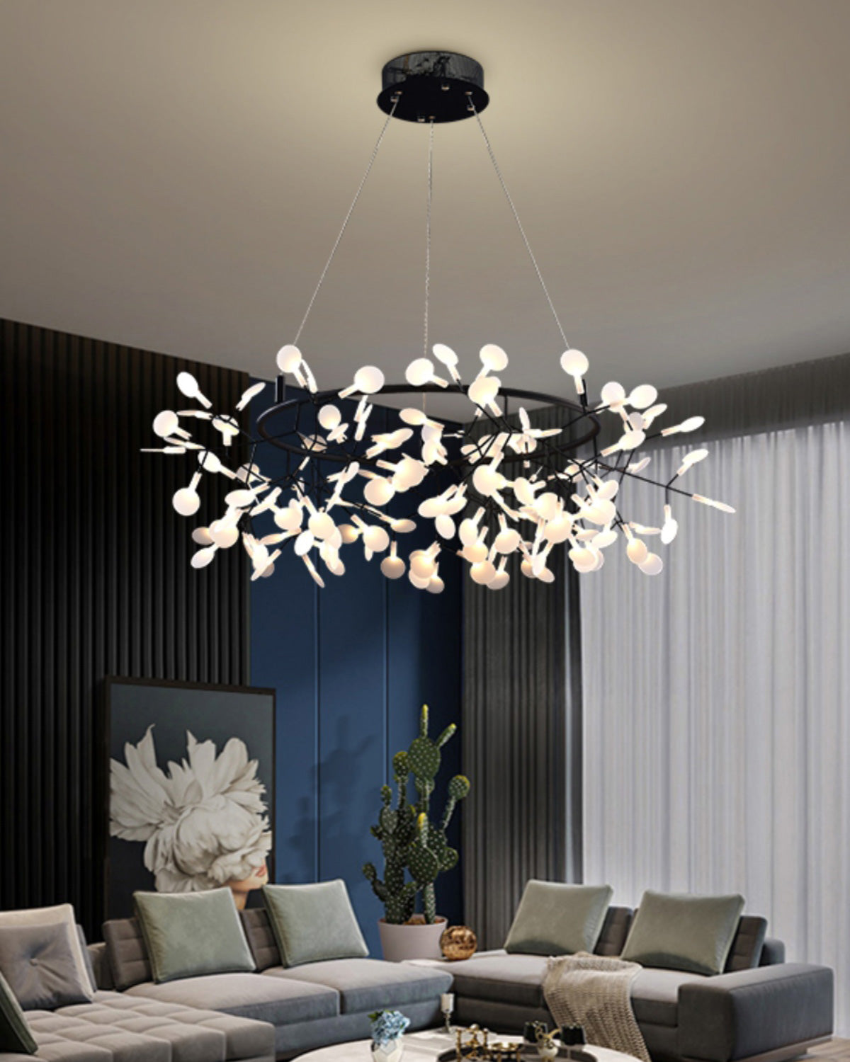 WOMO Lustre Rond Branche Led-WM2435