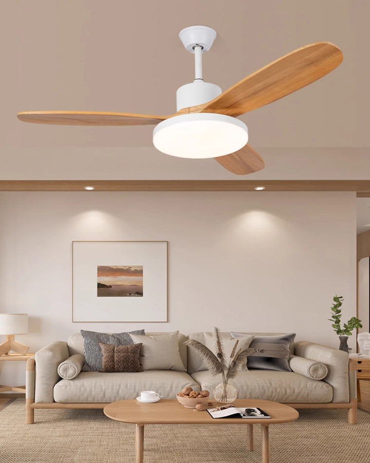 WOMO Ventilateur de plafond 3 Bois Pales-WM5090
