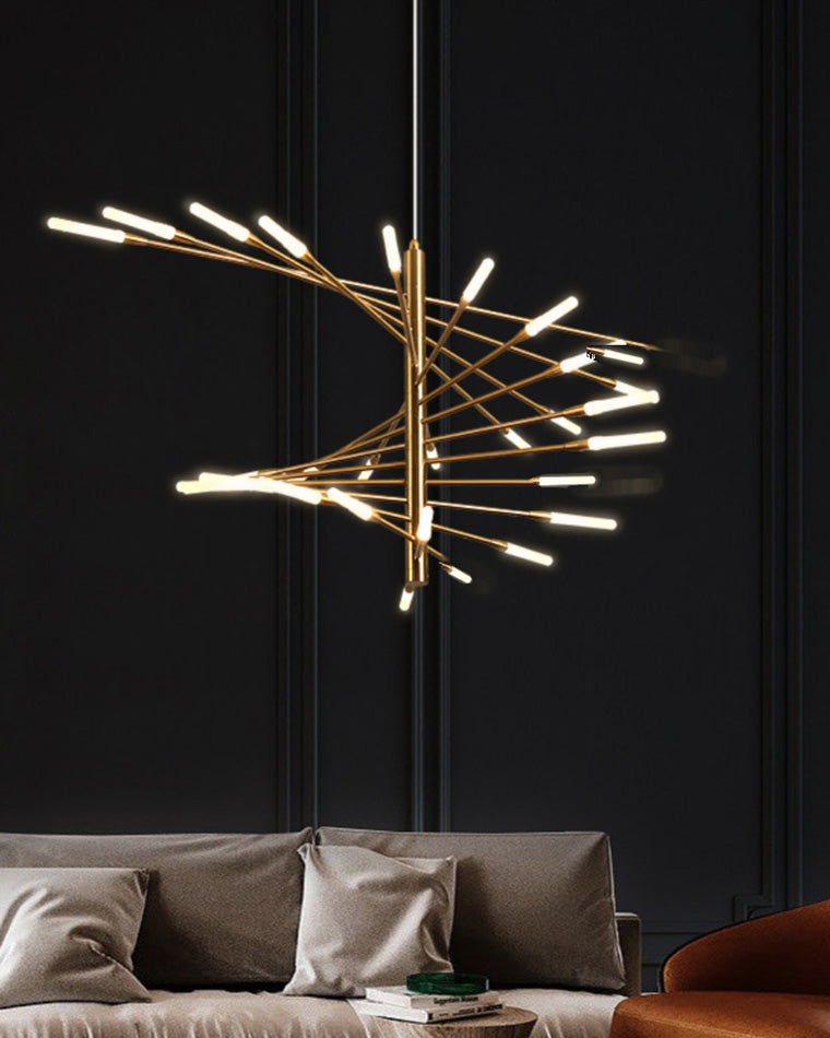 WOMO Multiple Spiral Modern Living Room Chandelier-WM2408