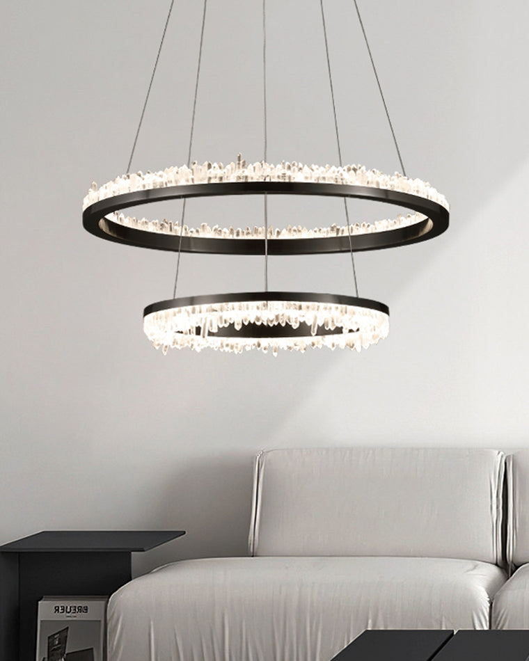 WOMO Lustre Cercle Cristal Led-WM2715