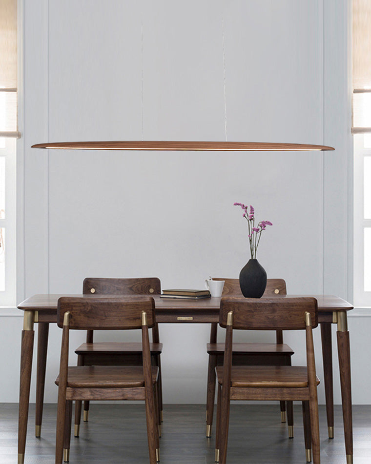 Suspension LED linéaire en bois WOMO-WM2523