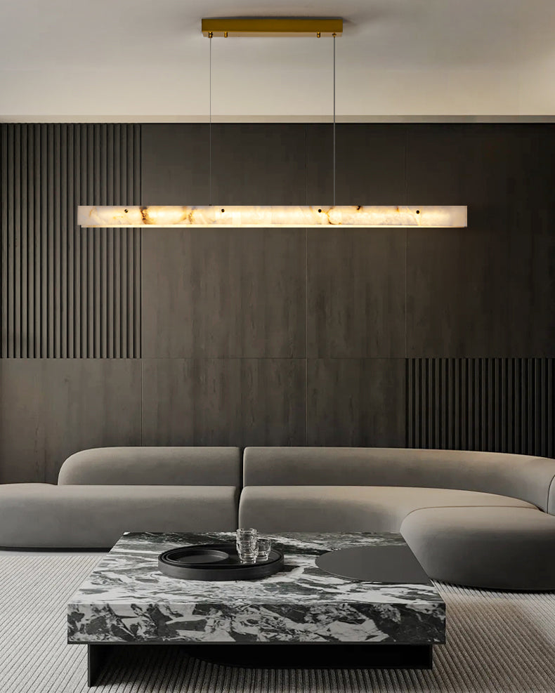 WOMO Lustre lineaire Albâtre Pour Salle à Manger-WM2833
